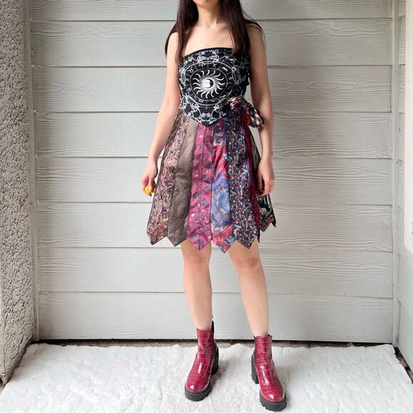 100% Silk Handmade Ties Skirt SKU 06181 - Picture 14 of 16